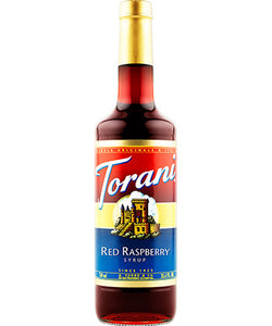 750ml Torani Red Raspberry flavouring syrup bottle