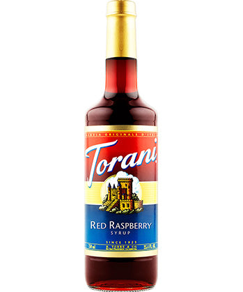 750ml Torani Red Raspberry flavouring syrup bottle
