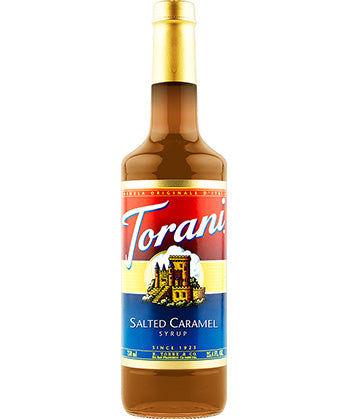 750ml Torani Salted Caramel flavouring syrup bottle