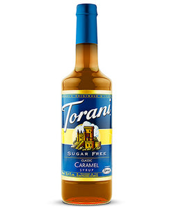 750ml Torani Sugar Free Classic Caramel flavouring syrup bottle