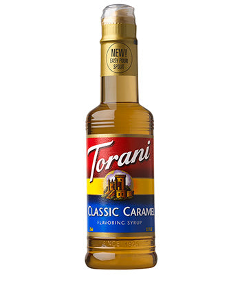 375ml Torani Classic Caramel flavouring syrup bottle